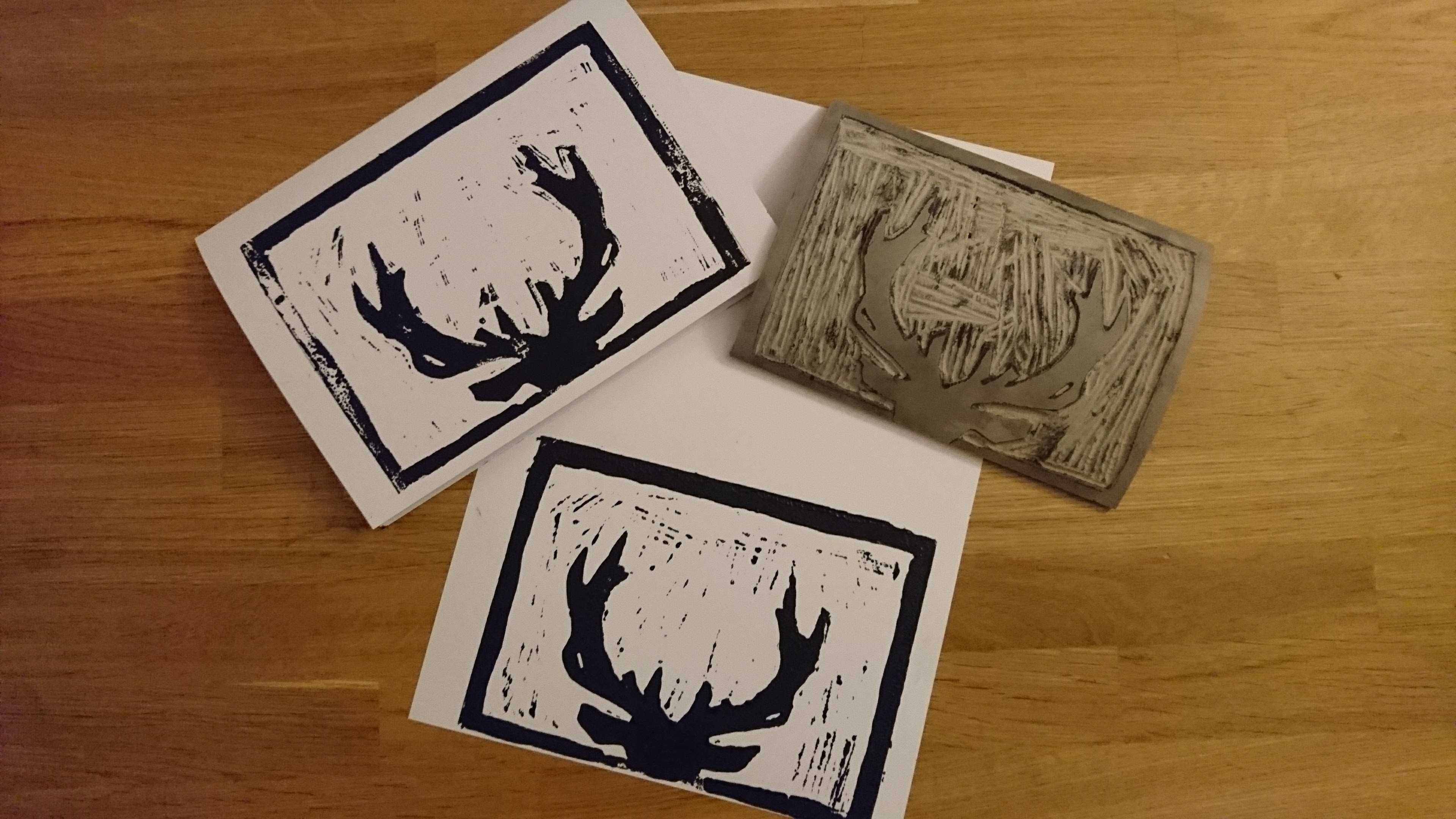  Lino Print Christmas Cards Workshop